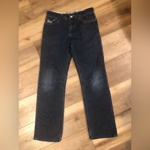 BRIGADE BOYEL BLUE JEANS 6 POCKET 1 ZIPPERED SIZE 14/29